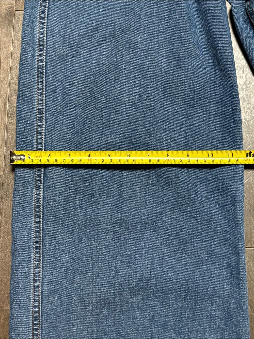Princess Polly Zephee Wide Leg Jeans US 2 AU 6 Blue High Rise Denim LN - Picture 10 of 12